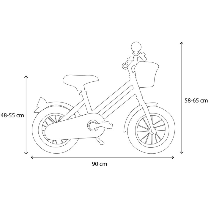 Дитячий велосипед Bandits and Angels Retro Rider 12 дюймів