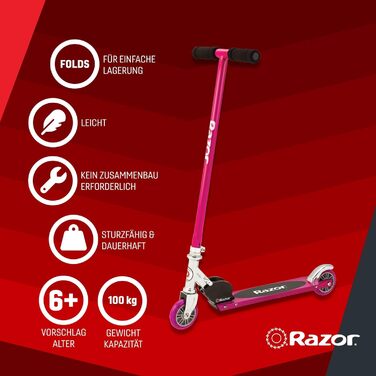 Самокат Razor S Sport для дітей від 6 років, складаний, до 100 кг
