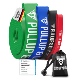 Фітнес-гумки STRONG: набір для калістеніки з дверними анкерами та інструкцією (зелені)