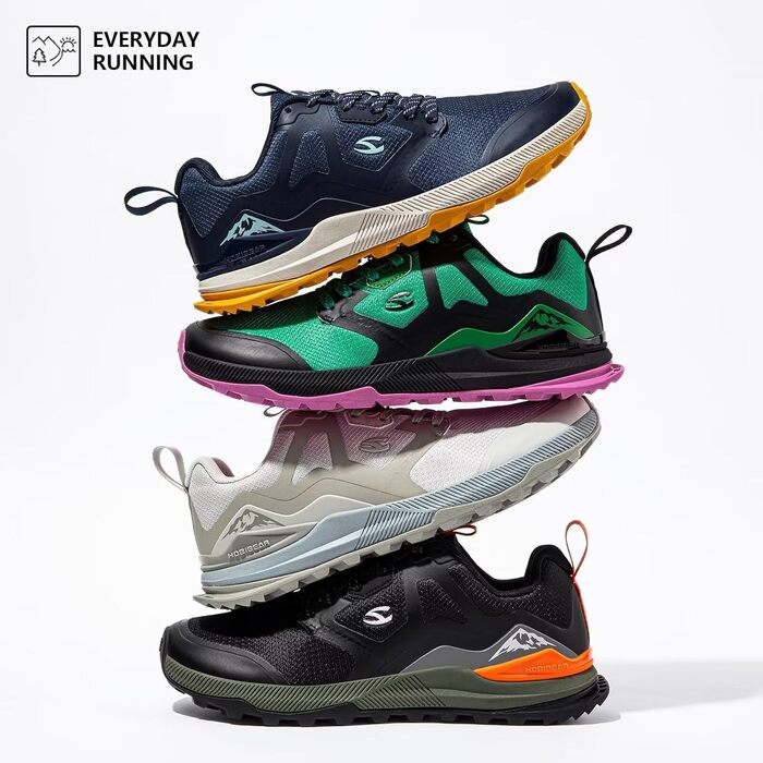 Чоловічі кросівки для трейлраннінгу HOBIBEAR | Трекінг, хайкінг | Широкий носок, не слизькі | 47 EU, Зелений