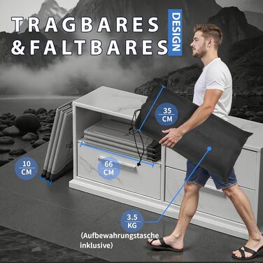 Зручна складана ванна для крижаних ванн | Ø80 x 75 см | Для спортсменів та дорослих | Ізольована крижана ванна (Сірий)