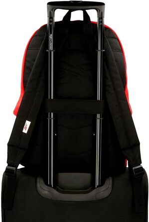Шкільний рюкзак Reebok Boston, червоний, 31x44x15 см, 20,5 л, поліестер, з двома відділеннями