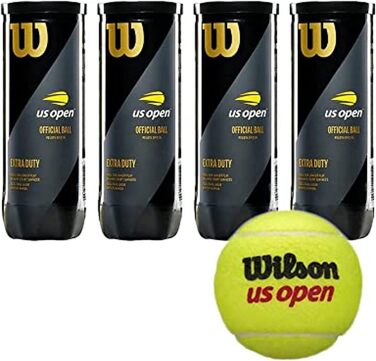 Тенісні м'ячі Wilson US Open, 12 штук, для великого тенісу