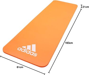 Adidas фітнес-мат для дому, нековзкий килимок для гімнастики, тренувань і фітнесу, товщина 7 мм/10 мм