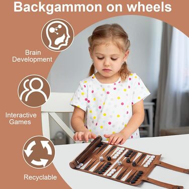 Набір для гри в шашки та нарди YANGUN, дорожній, в кейсі, чорно-білий, шкіряна текстура, преміум якість