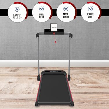Електрична бігова доріжка Walden F2800 складана — Walking Pad для дому та офісу, мотор 2.5 к.с., швидкість 1-10 км/год, 12 програм, LCD-дисплей, для фітнесу та схуднення