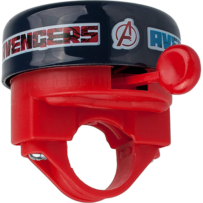Дитячий набір велосипедних аксесуарів Avengers: дзвінок та кошик, універсальний, 2 звуки, для хлопців та дівчат, alles-meine.de GmbH