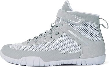 Жіночі борцівські черевики для боксу з плоскою підошвою, розмір 38.5 EU, світло-сірий колір