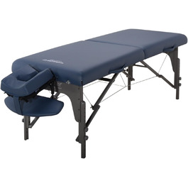Складаний масажний стіл Master Massage Monclair 71 см, дерев'яний, синій, для реабілітації та косметології