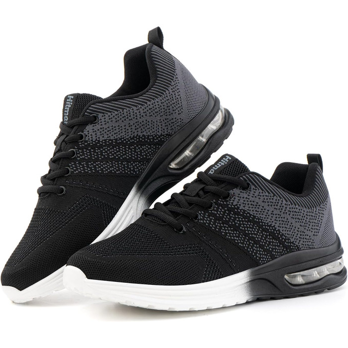 Кросівки для бігу Hitmars: спортивні, легкі, дихаючі, для чоловіків та жінок, Outdoor, Fitness, Jogging, чорний, сірий, блакитний, EU 36-48 (Сірий, 42 EU)