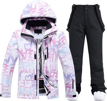 Жіночий комплект гірськолижний ASOGO: куртка та штани, чорний (S)