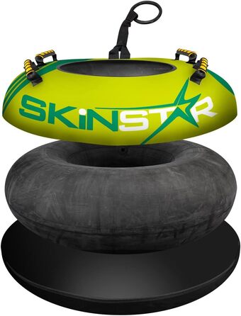 Надувні сани-коло SkinStar Snow Tube 100 см із ручками, зелений