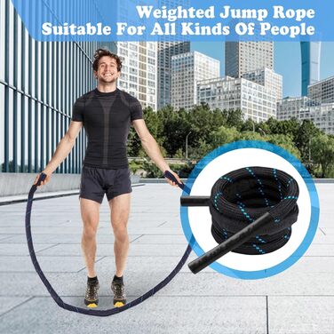 Стрибкове канат JurciCat 1.3 кг - вантажний, для силових тренувань чоловіків та жінок