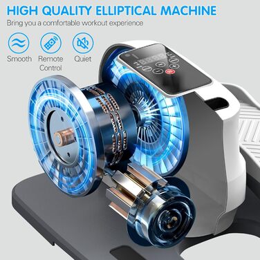 Електричний еліптичний тренажер Mini Crosstrainer для дому з екраном та пультом керування