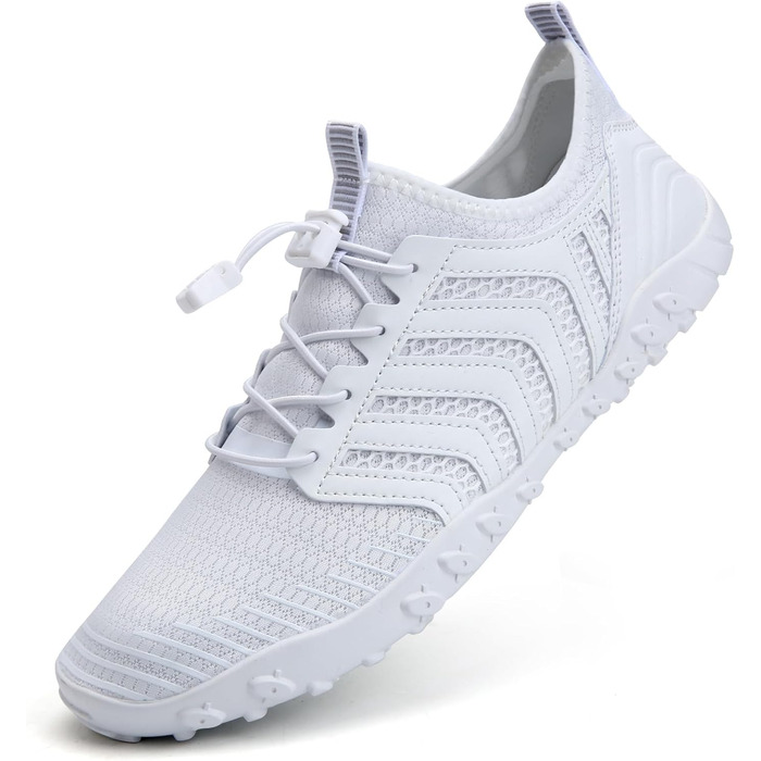 Чоботи для плавання Mabove: чоловічі та жіночі, швидко сохнуть, для серфінгу, плавання, аквашузи, басейну, розмір 39 EU, білі