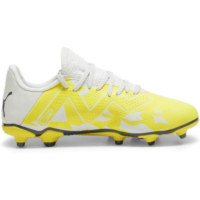 Дитячі футбольні бутси PUMA Future Play Fg/Ag Jr - сірий, жовтий, розмір 34.5 EU