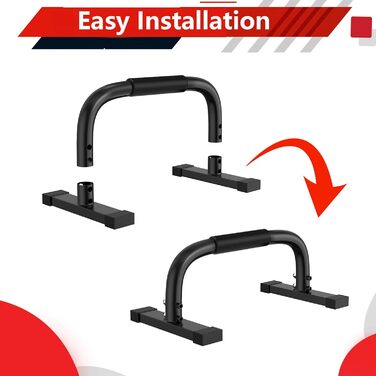 Паралелетки для віджимань Calisthenics, стійки для віджимань, чорні. Макс. вага 300 кг