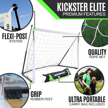 Ворота футбольні QUICKPLAY Kickster Elite 360x180 см портативні професійні