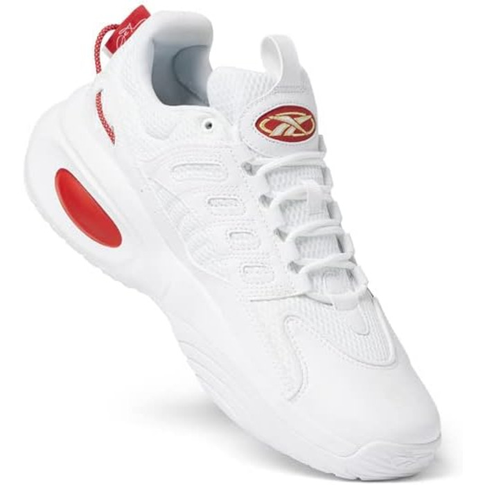 Баскетбольне взуття Reebok Unisex Lösung Mitte, 36 EU, білий, Vector Blue, Matte Gold