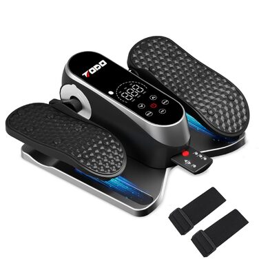 Міні електричний еліптичний тренажер для дому: крос-тренажер з 12 швидкостями та 2 режимами, педальний тренажер для літніх людей, з пультом дистанційного керування та дисплеєм, тренажер для ніг сидячи