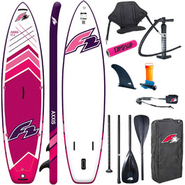 Надувне SUP дошка Campsup F2 AXXIS Combo | SUP дошка для веслування стоячи | Комплект з аксесуарами, 11'6' HELLBLAU (10'2' PINK + FLOATER)