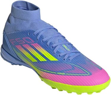 Жіночі футбольні бутси adidas F50 League Mid (40 EU, Blue Fusion/Lucid Lemon/Lucid Pink)