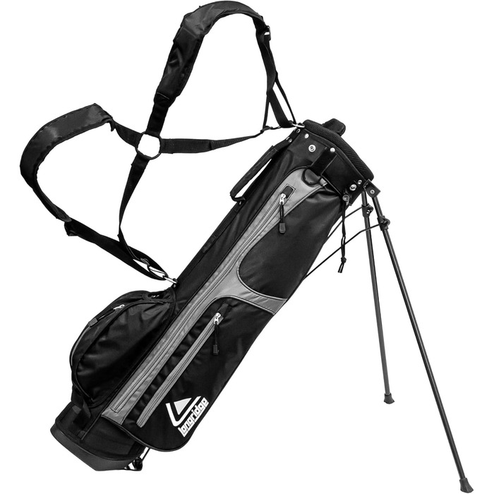 Чорний/сріблястий гольф-стенд Longridge на 6 голів, 6'