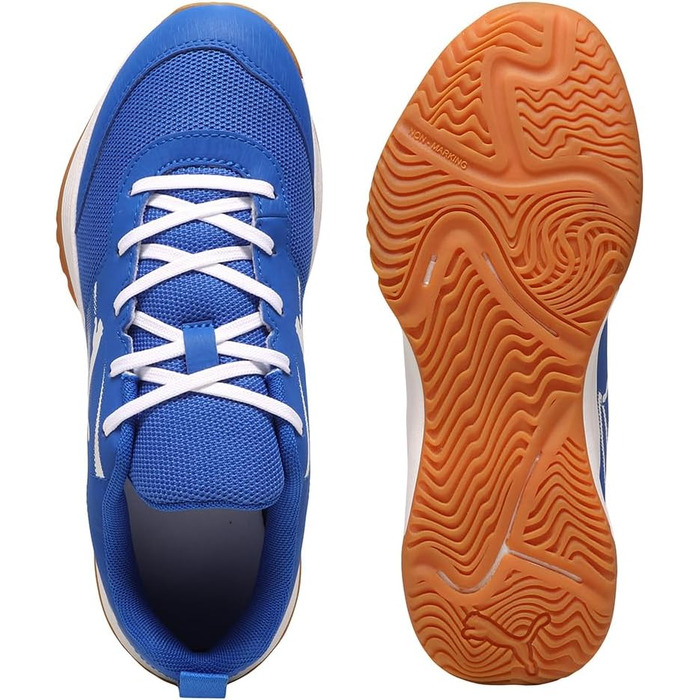 Дитячі кросівки Puma Varion Li Jr для залу (Indoor Court Shoe) — Синій/Білий, 35 EU