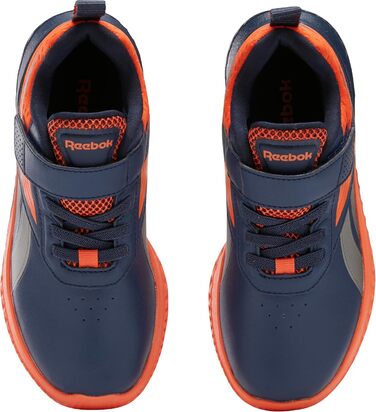 Дитячі кросівки Reebok Rush Runner 5 для хлопчиків, EU 29, кольори: темно-синій, помаранчевий