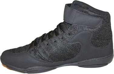 Черевики Boxschuhe чорного кольору, шкіра/сітка, 46 EU