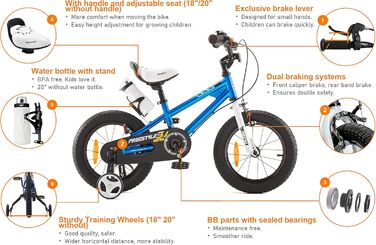 Дитячий велосипед Royal Baby BMX для хлопчиків і дівчаток, фрістайл