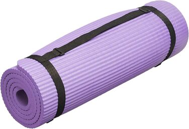 Набір для йоги BalanceFrom GoYoga 7-в-1: килимок 1/2'', ремінь, 2 блоки, рушники, наколінник, фіолетовий