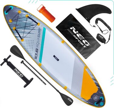 Надувний SUP Neo-Sport Stand Up Paddle Board 10.6 (Aquasurf) - Комплект з аксесуарами
