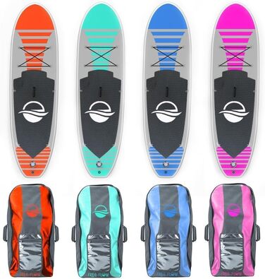 Надувна SUP-дошка SereneLife для дітей і дорослих з повним комплектом аксесуарів: антиковзке покриття, насос, весло, сумка для перенесення. Преміум якість для серфінгу та веслування на воді.