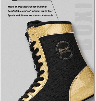 Чорно-золоті спортивні кросівки для кікбоксингу, Taekwondo, Wrestling, фітнесу. Легкі кросівки для чоловіків та жінок, 45 EU