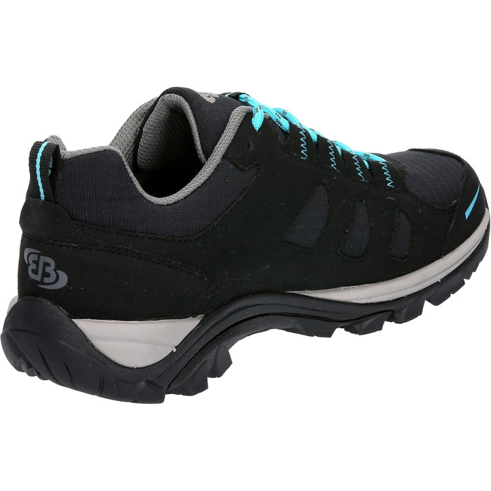 Жіночі трекінгові півчеревики Brütting Mount Frakes Low (42 EU, чорний/турквіс)