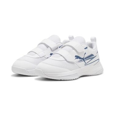 Дитячі кросівки для залу Puma Varion II V Jr Indoor Court Shoe, білі/сині, р. 34 EU