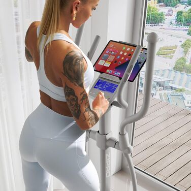 Zipro Crosstrainer Wave: еліптичний тренажер для дому, 32 рівні опору, Bluetooth, підставка для iPad, до 120 кг