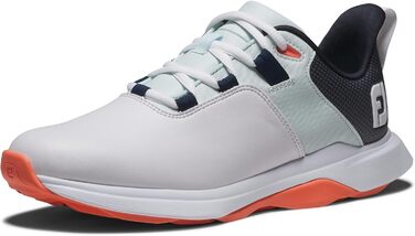 Жіноче golf-взуття FootJoy Prolite, білий, синій, корал (37 EU, широка колодка)