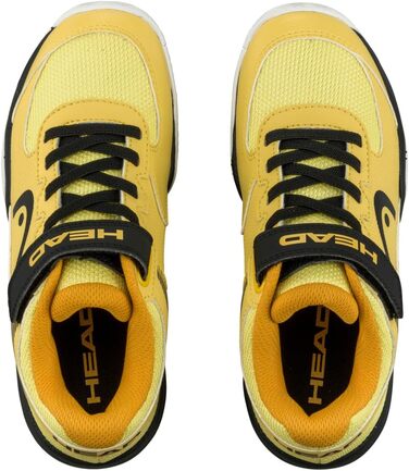 Дитячі тенісні кросівки Head Kinder Sprint Velcro 3.0 для дітей, 32 EU, чорний, банан