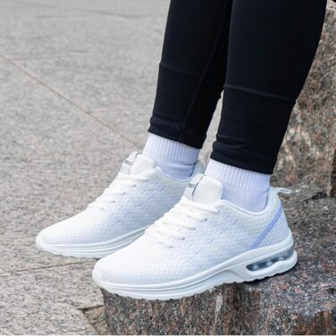 Жіночі кросівки для бігу Hitmars: зручні та дихаючі, з повітряною подушкою, для фітнесу, вуличної біговій та ходьби, чорний колір, розміри EU 36-42