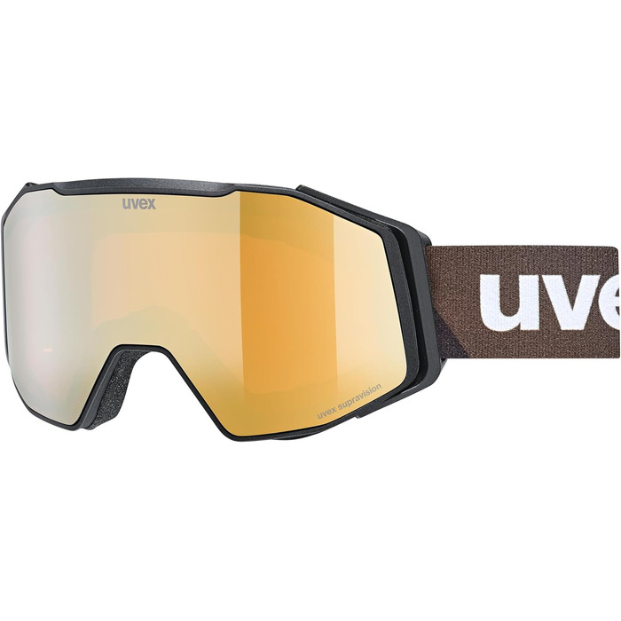Uvex Gravity FM: Скі-маска універсального розміру (чорний матовий/золотий-прозорий)