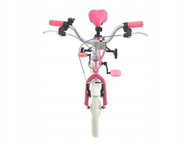 Дитячий велосипед BNB, рожевий, 16 дюймів, з дзвоником та бічними колесами