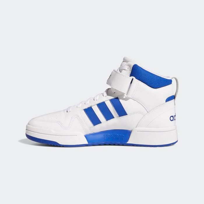 Баскетбольне взуття Adidas для чоловіків, розмір 44 2/3 EU, білий, Team Royal Blue, Grey