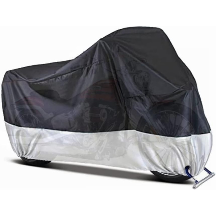 Водонепроникний чохол для мотоцикла з отворами для замка та мотоциклетною сумкою (Harley Davidson, Honda, Suzuki, Kawasaki, Yamaha)