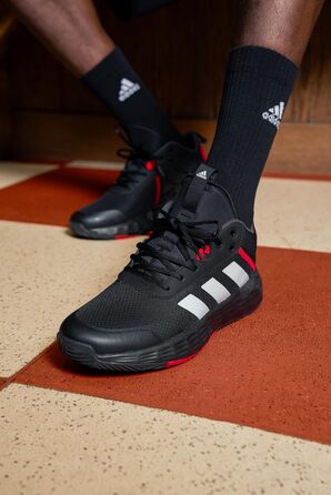 Кросівки Adidas Ownthegame для чоловіків, чорний/білий/карбоновий, 43 1/3 EU
