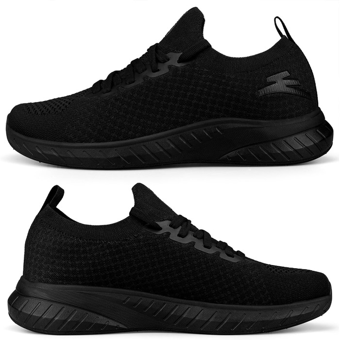 Жіночі спортивні кросівки для бігу та повсякденного носіння. Легкі, дихаючі, чорні (38 EU)