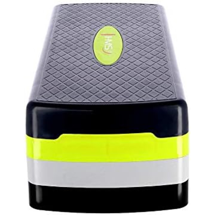Фітнес степ-платформа HMS AS002, 3 рівні, 67 см, зелено-сіра, для аеробіки та кросфіту