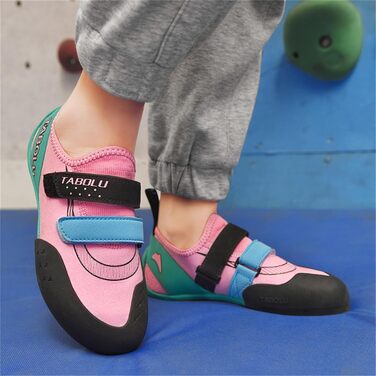 Дитячі скелелазні туфлі для початківців, Indoor, Bouldering, легкі, рожеві, 34 EU