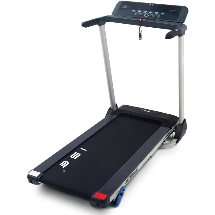 Ходунка-біговий килимок ISE 2-в-1 для дому, до 12 км/год, ультратонкий, складний, до 120 кг, LED-дисплей, 12 програм, для суглобів